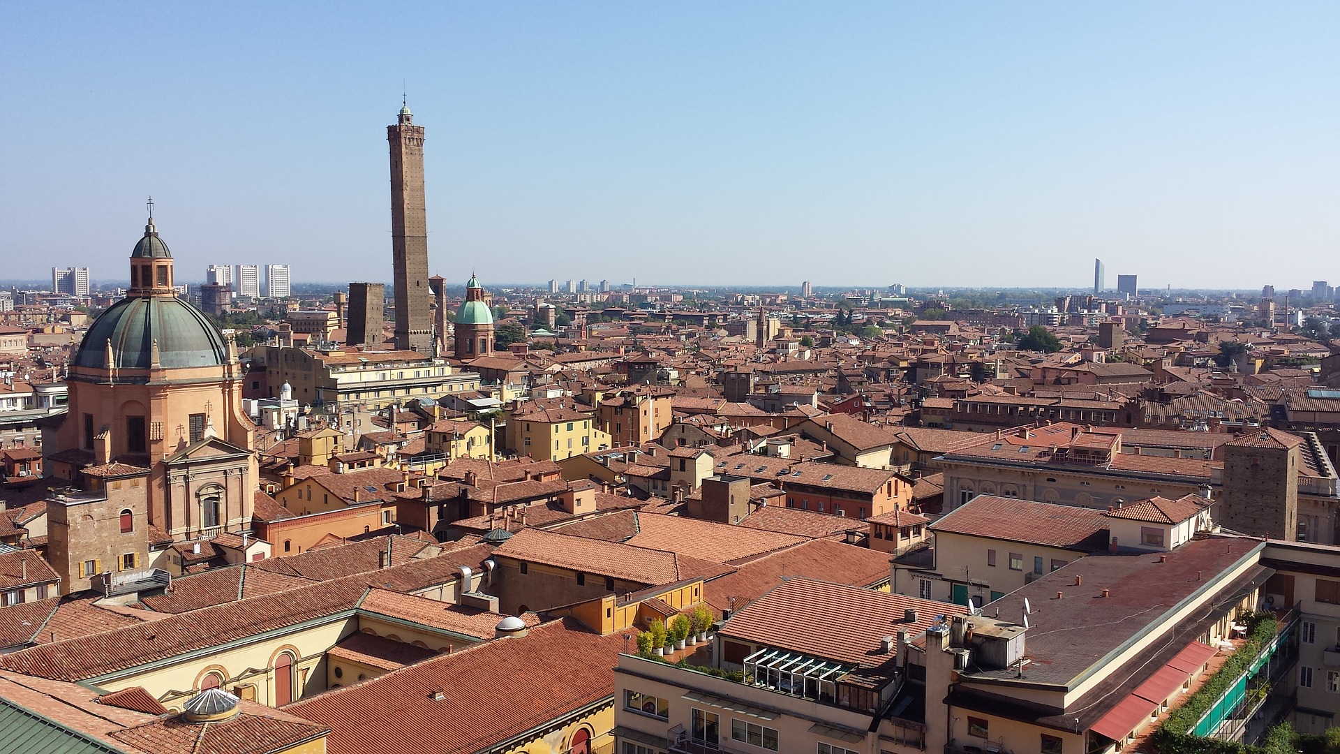 Blick über Bologna