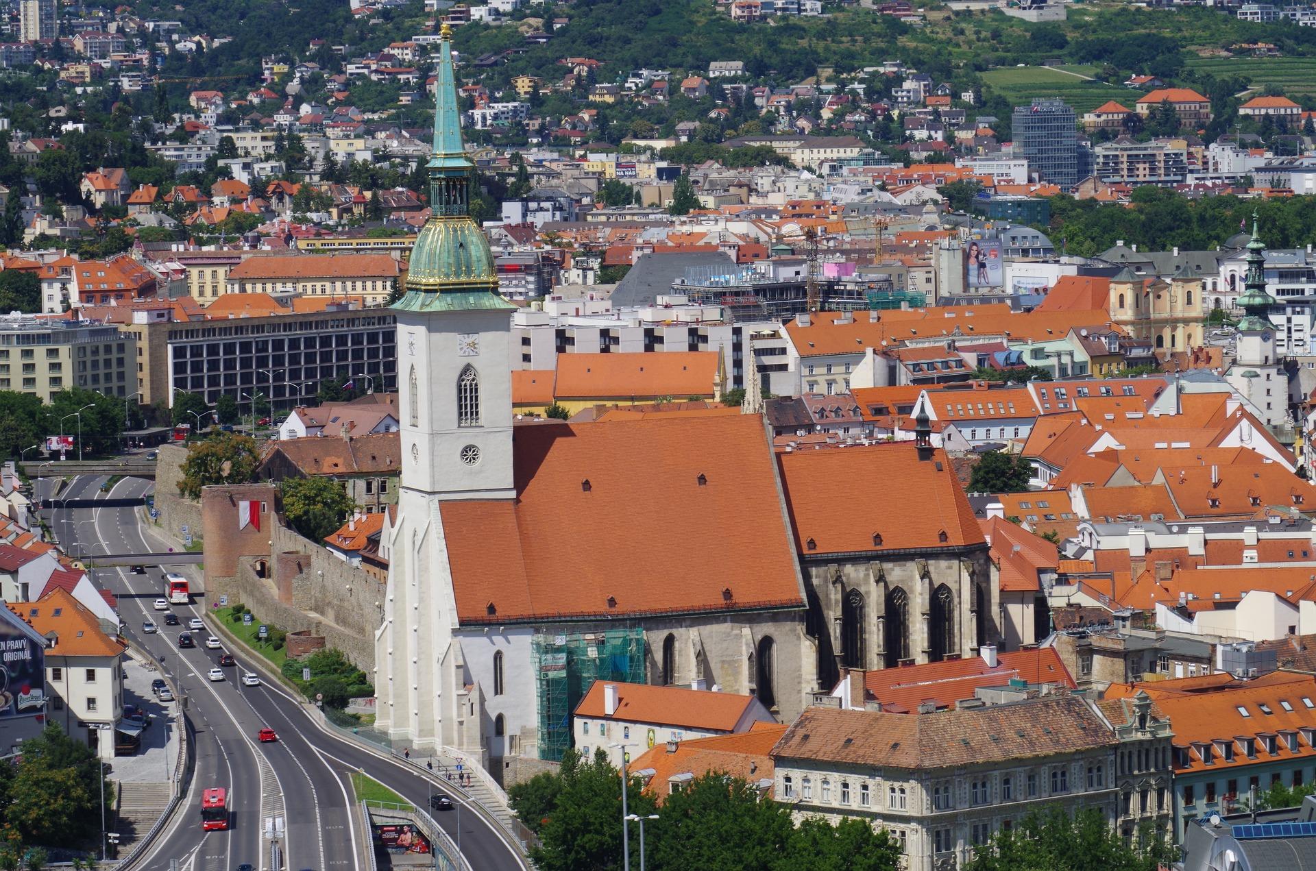 Blick auf St. Martins Kathedrale