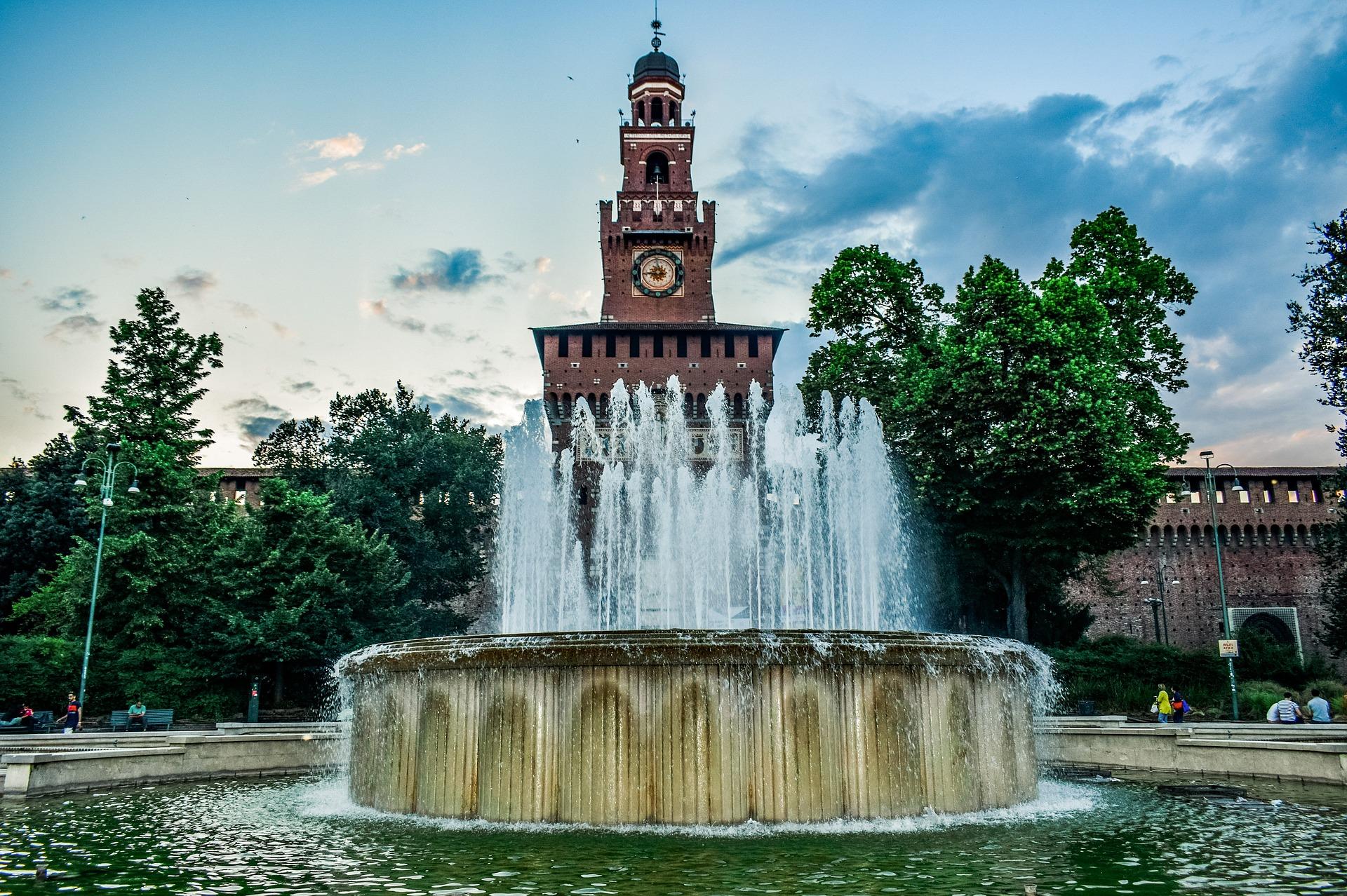 Sforzesco Springbrunnen