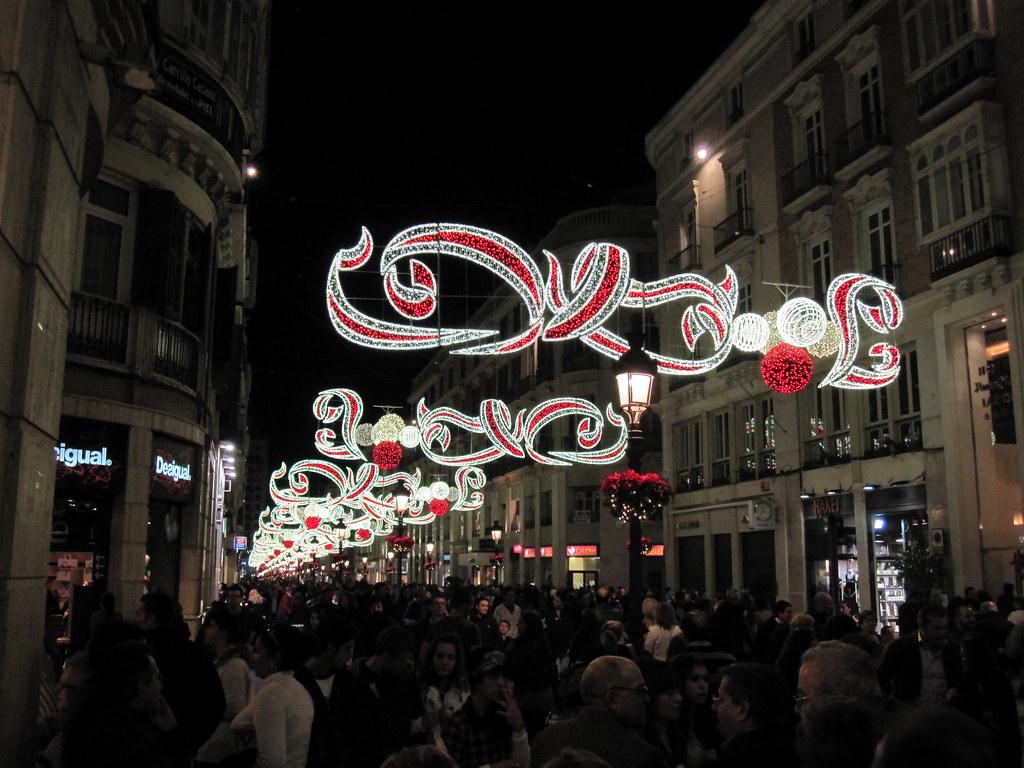 Calle Larios zur Weihnachtszeit