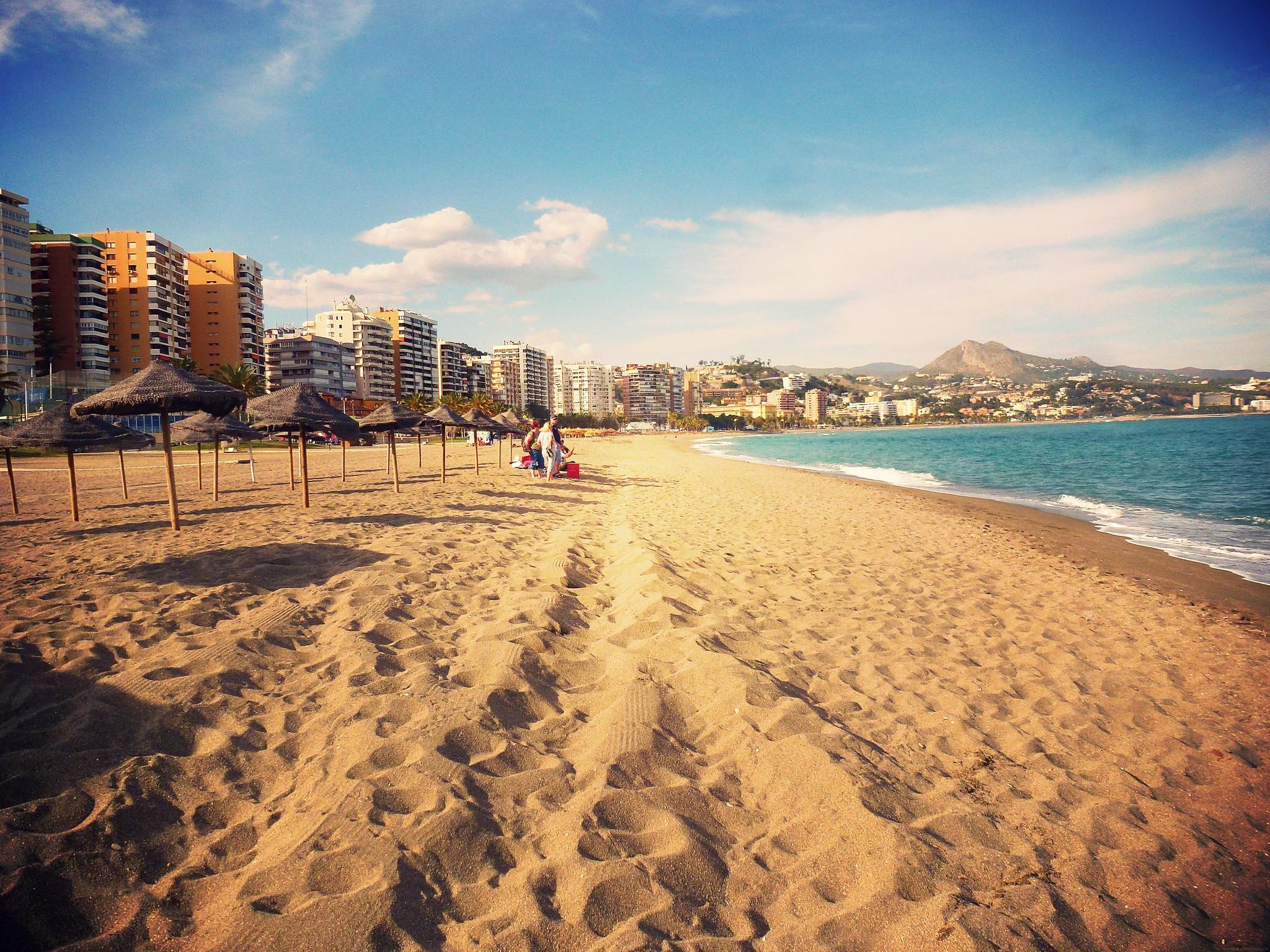 Strand in Málaga