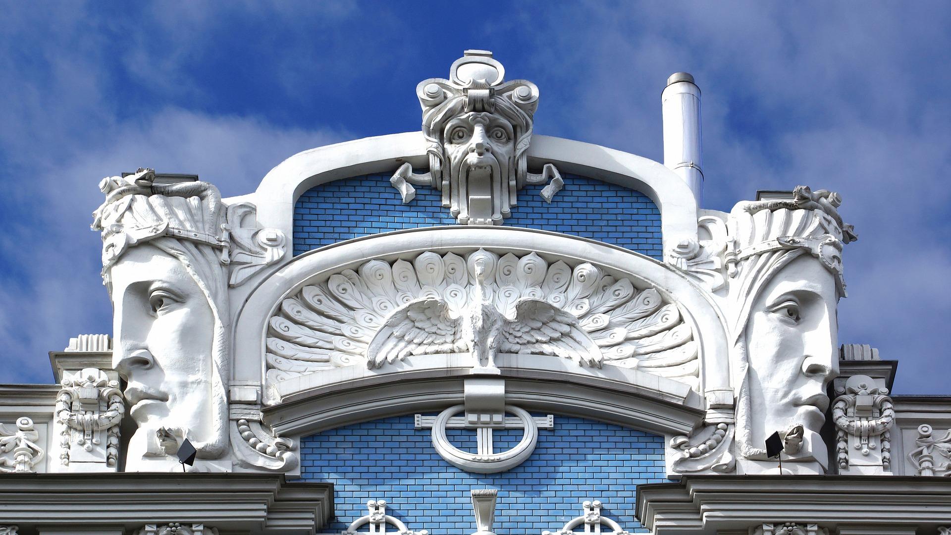 Häuserfassade im Jugendstil