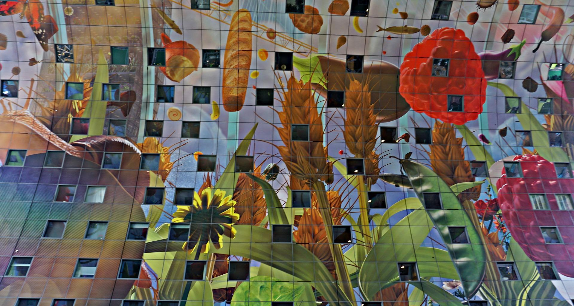 Decke der Markthalle von Rotterdam