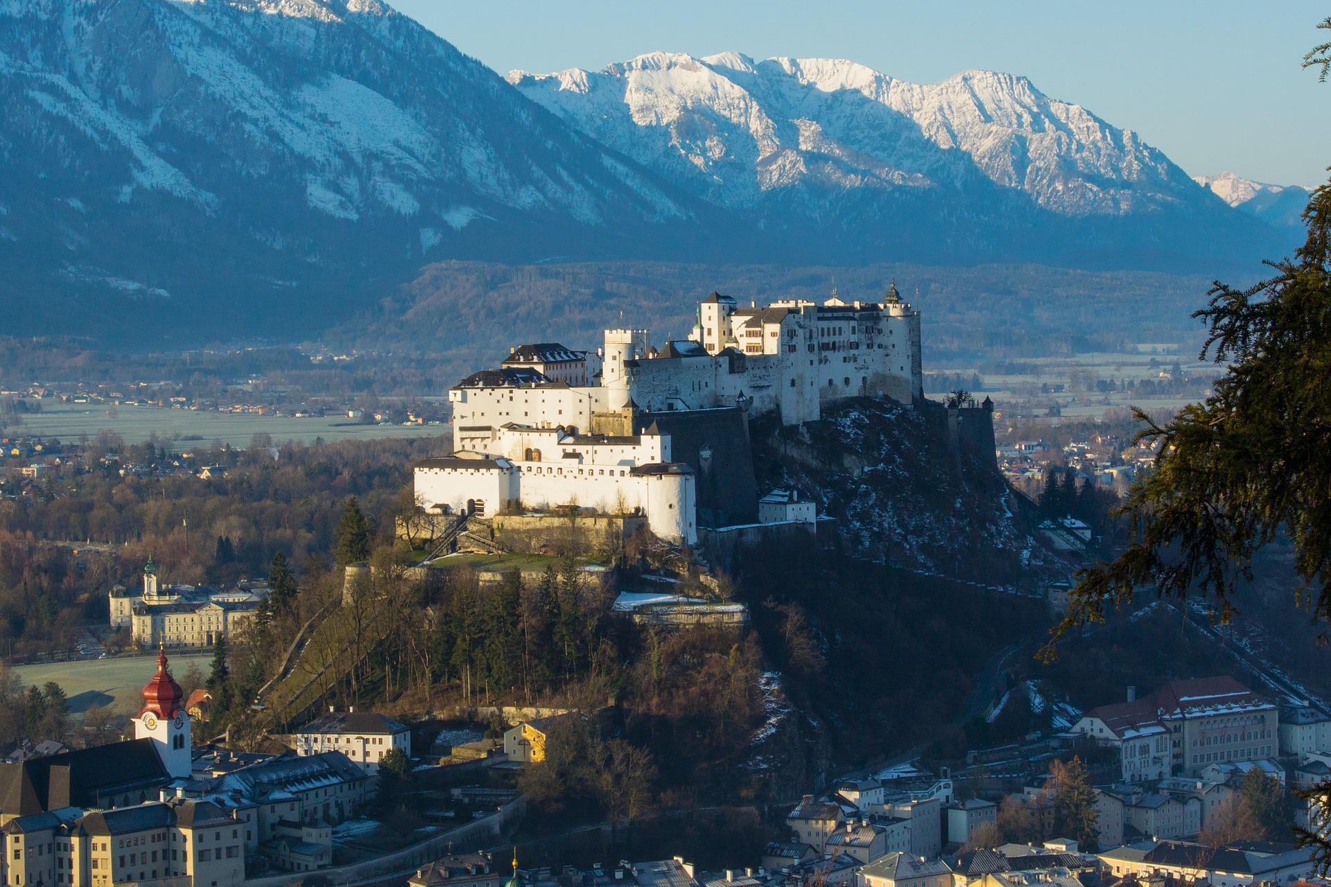 Hohensalzburg mit Bergpanorama