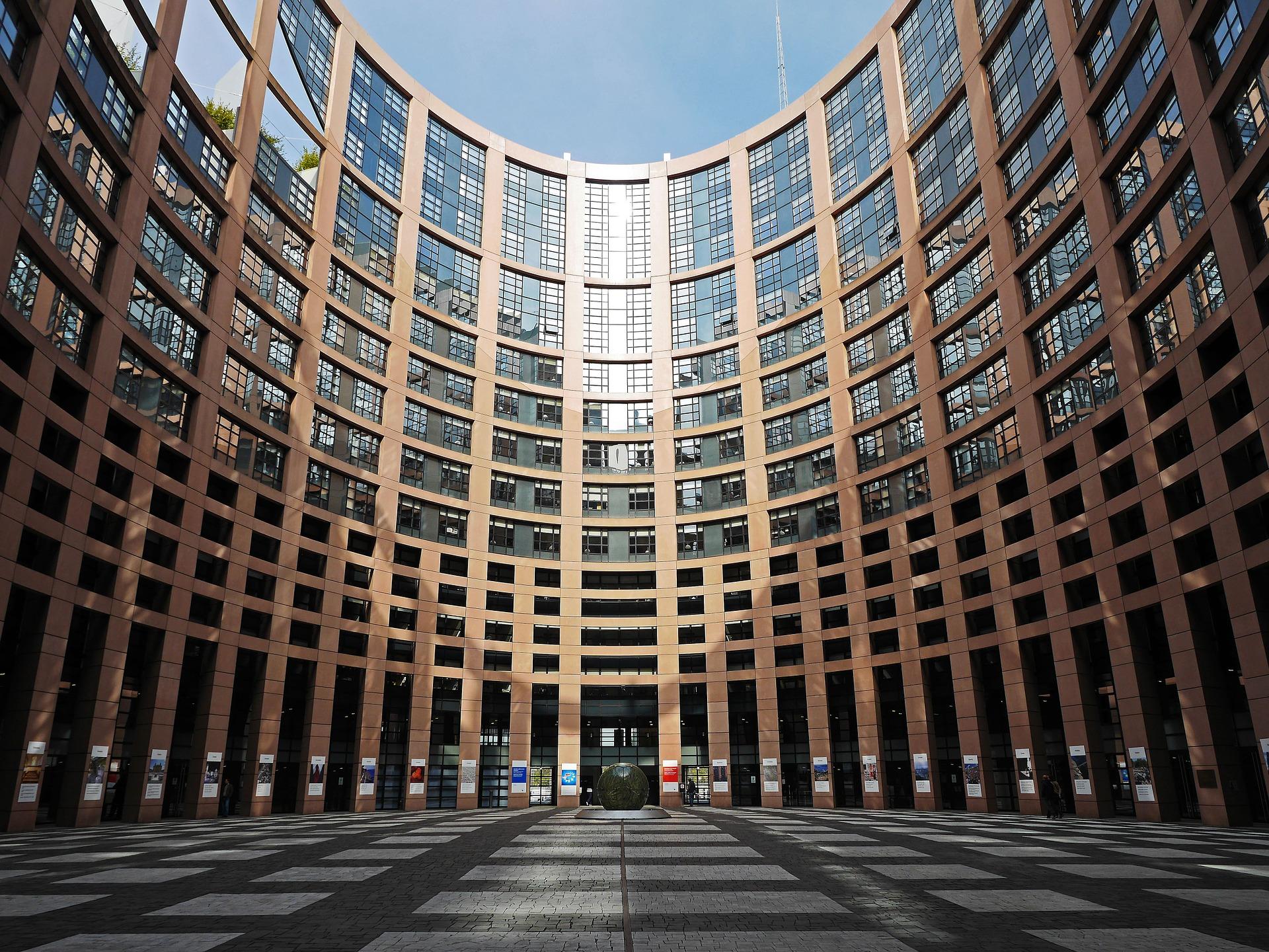 Europaparlament Innenhof