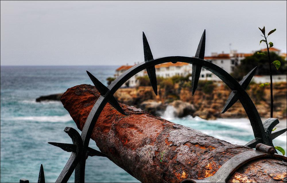 Kanone am Balkon von Europa